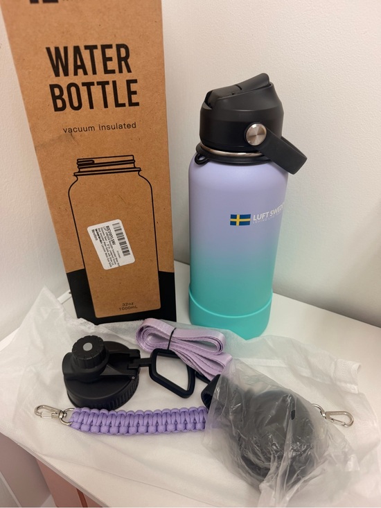 Luft Sweden Other - Lavender-to-Teal Gradient Vacuum Water Bottle